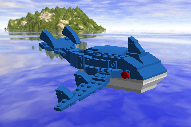WALLE (Water Whale) - A LEGO digital designer model 