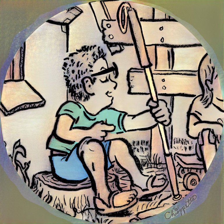 Child with a Visual Impairment is a painting by Joe Chiappetta