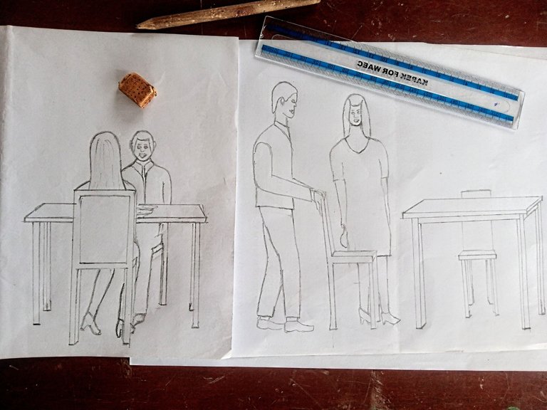 Weekend Engagement Week 272// A Drawing of My First Date.