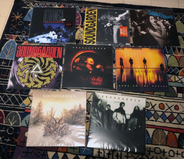 My complete collection of all Soundgarden albums