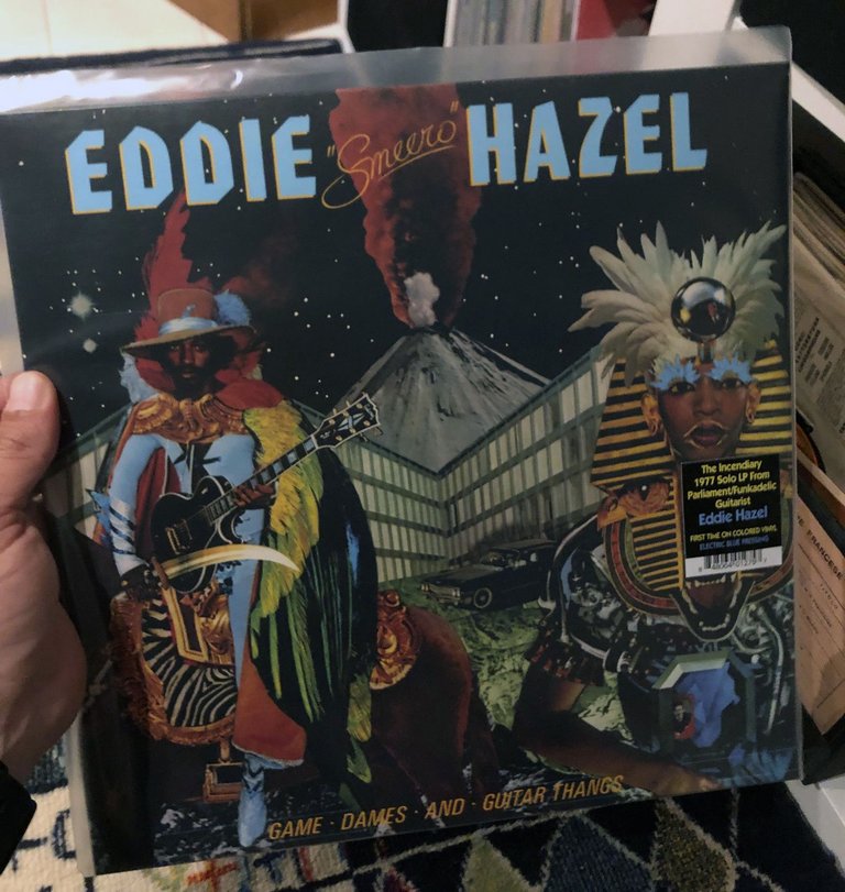 Eddie Hazel's only album with a blue vinyl record