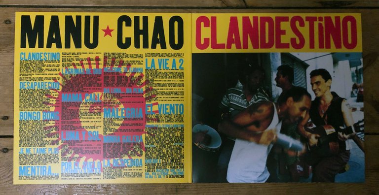 Manu Chao - Clandestino Cover Inside