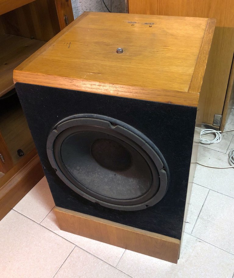 Homemade subwoofer.