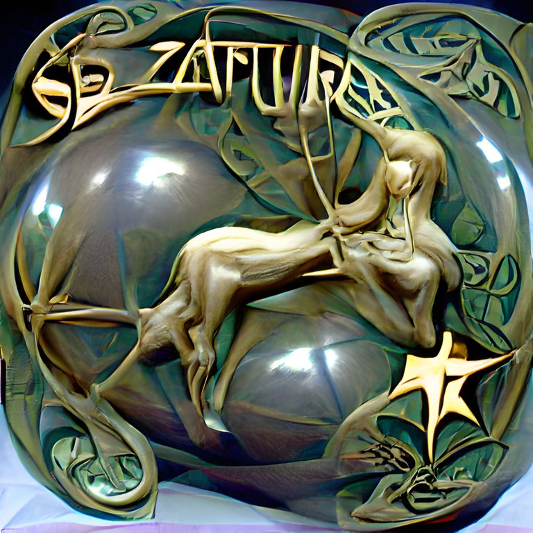 art nouveau Sagittarius zodiac sphere.png