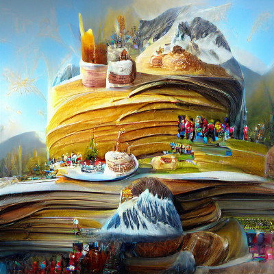 A fantastic mountain landscape of giant cakes panc.png