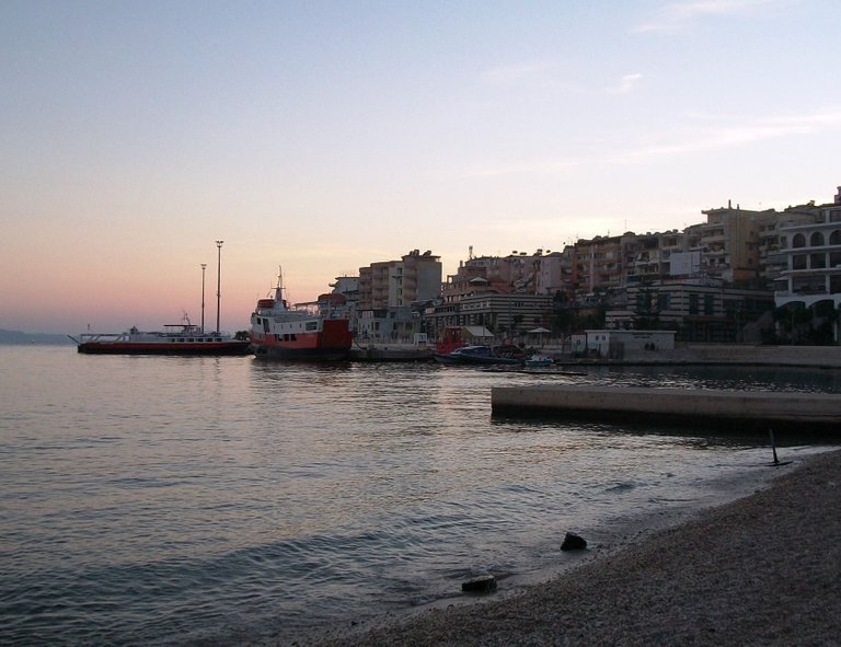 coast of Sarandë, sunrise