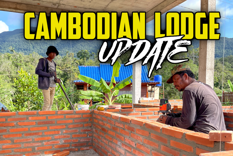 🏗️ Cambodian Lodge Update 👷 Partitioning Rooms & Building Brick Walls 🧱