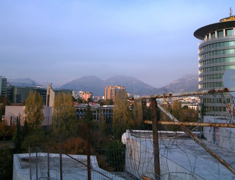 another view from atop Piramada in Tiranë
