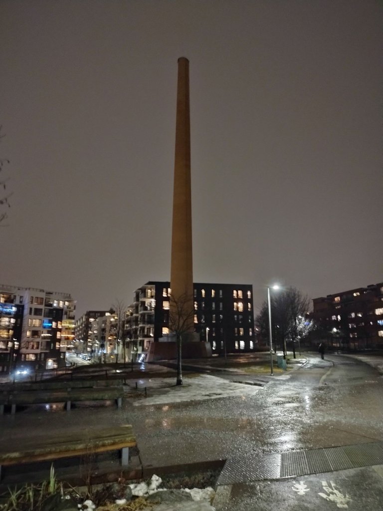 Cultural heritage, old factory chimney in Ensjø. Many of my runs go past here