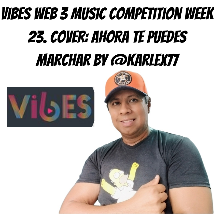 Vibes web 3 music competition week 23. Cover_ ahora te puedes marchar_20241102_170205_0000.png