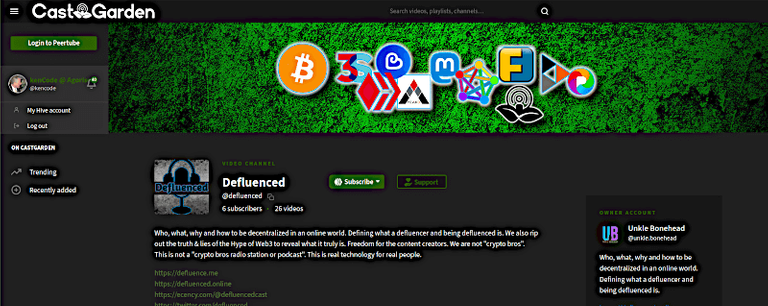 Defluenced podcast is now on CastGarden!