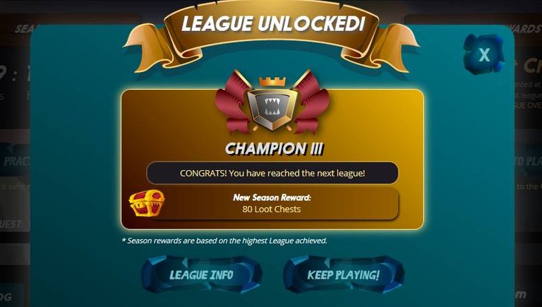 Champion III League Reached Day 156.jpg