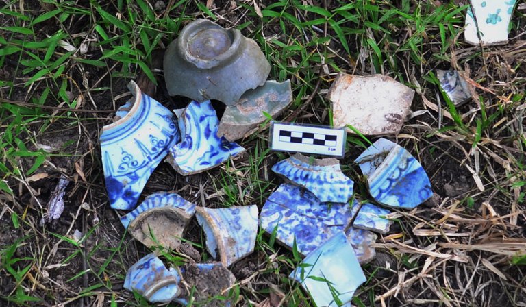 Figure 4. Ancient ceramic bowls and other kitchenware found along with tombstones that are hundreds of years old..JPG