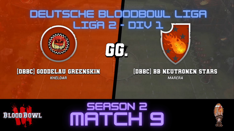 (DE/EN) Kheldar plays Blood Bowl 3 - Season finals in the DBBL Season 2 Kheldar1982 vs. Marera