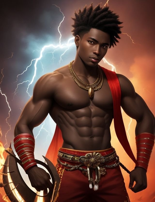 DreamShaper_v7_A_young_black_man_Chang_or_Shang_in_Yoruba_ng_i_2.jpg