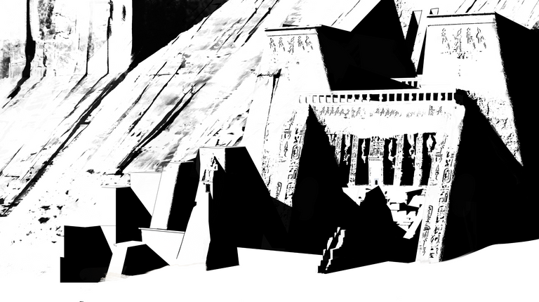 Egyptian temple 2 bw.png