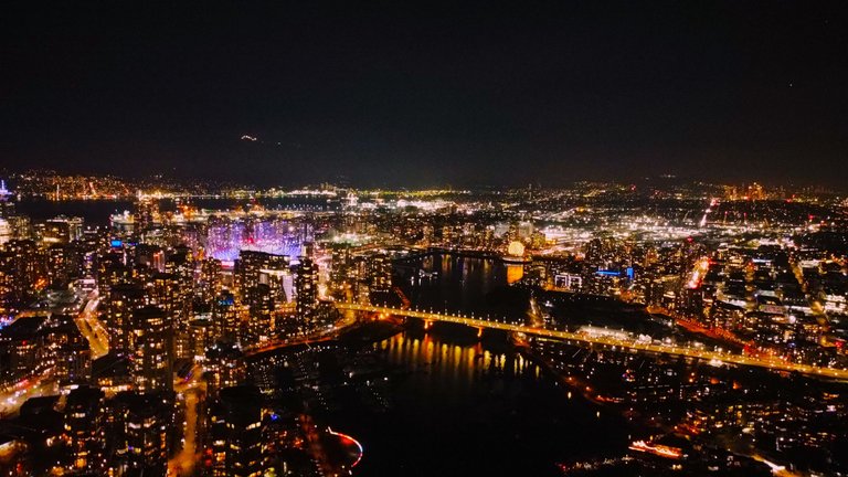 Vancouver City in the night. 