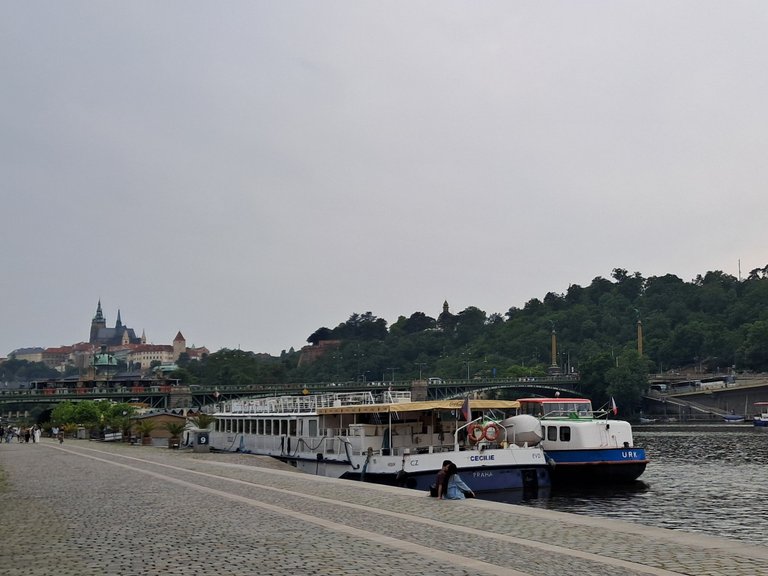 Prague Bridges from the Boat Deck / Pražské mosty z lodní paluby