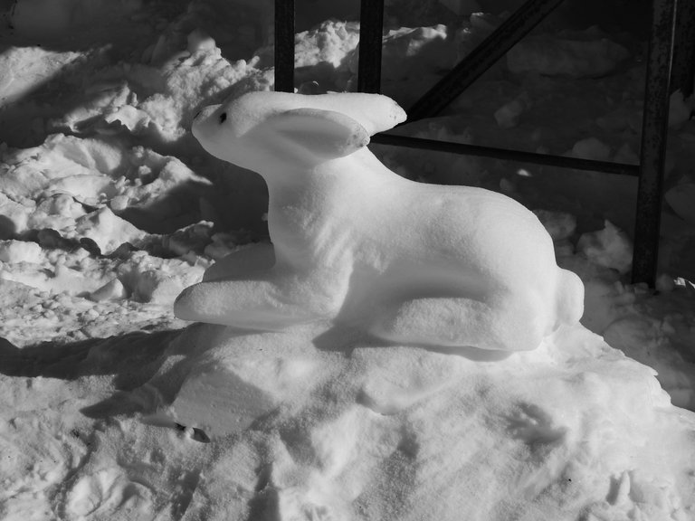 Beautifully carved easter bunny