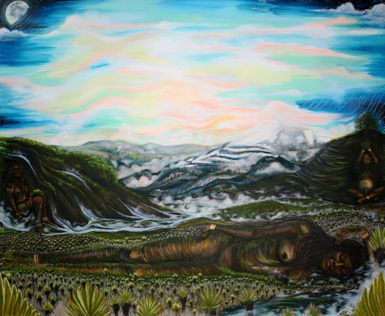 "Madre Tierra" by Paula Gonzalez. The link to know her work is also at the end of this article.