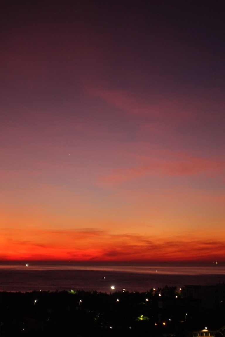 Sunrise shot from room of hotel I stayed in