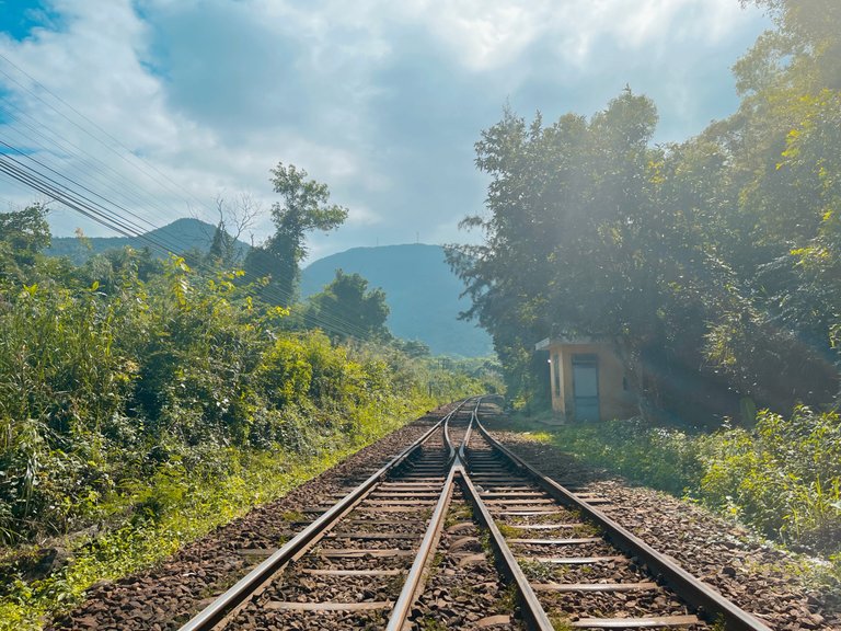 Two railroad crossings