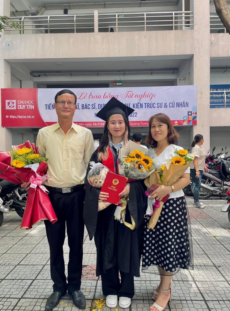 My parents attended my graduation