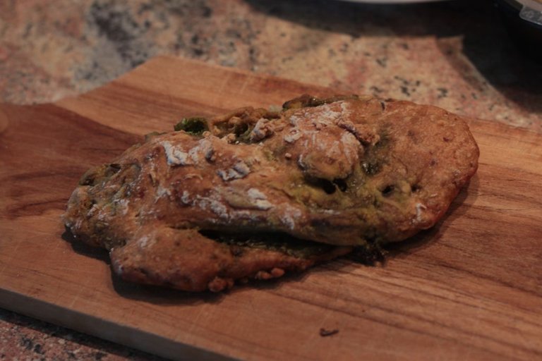 Wild Garlic Mushroom and Cheese, Potato Bread