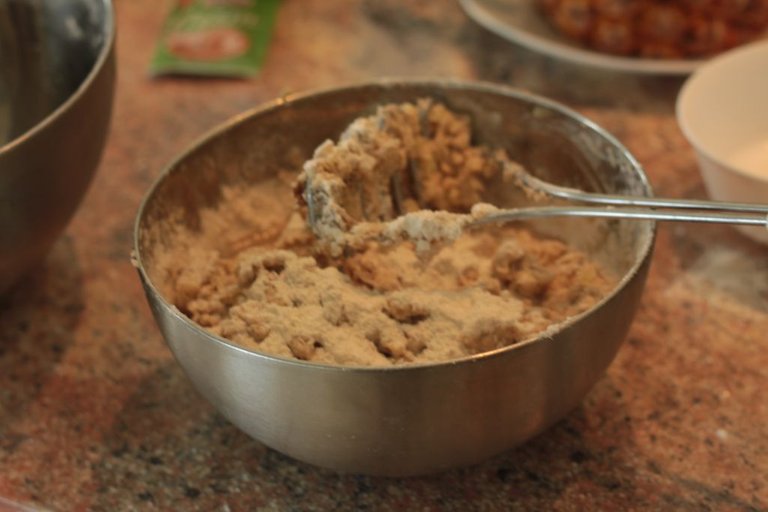 Making the potato dough