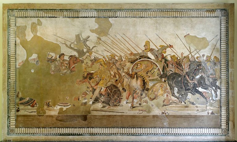 Battle of Issus mosaic - Museo Archeologico Nazionale - Naples