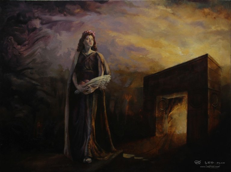 "Persephone" 60 x 80cm, oil on canvas, 