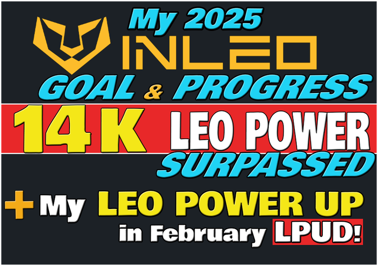 My 2025 Inleo Goal and Progress + My LEO Power UP in February LPUD (ENG/ITA)