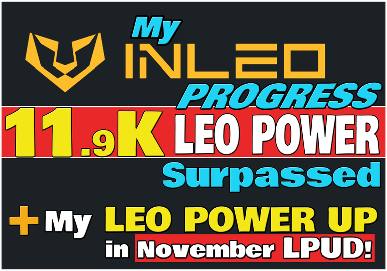 My Inleo Progress and My Road to 12K LP + My LEO Power UP in November LPUD (ENG/ITA)