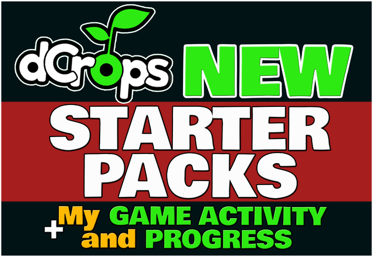 dCrops introduces Starter Packs + My Game Activity and Progress on dCrops (ENG/ITA)