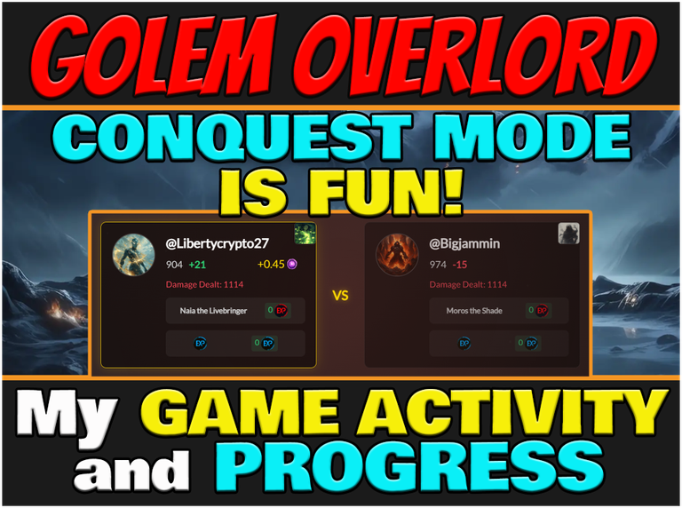 Conquest Mode is Fun! - My Game Activity and Progress on Golem Overlord (ENG/ITA)