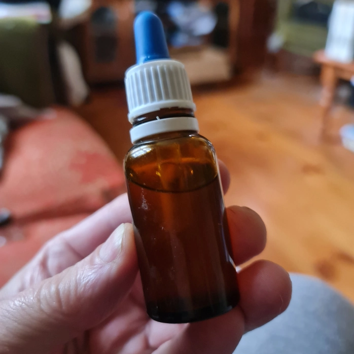 A tincture ready to go, it just needs labelling.
