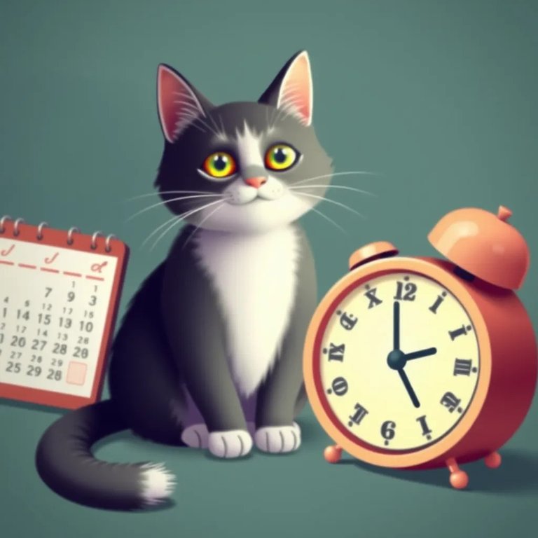 Cat with a calendar and a clock.jpg