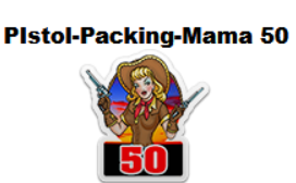 PistolPackingMama 50 Badge.png