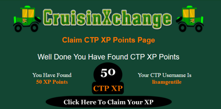 CruisinXchangeFound50CTPXP Points.png