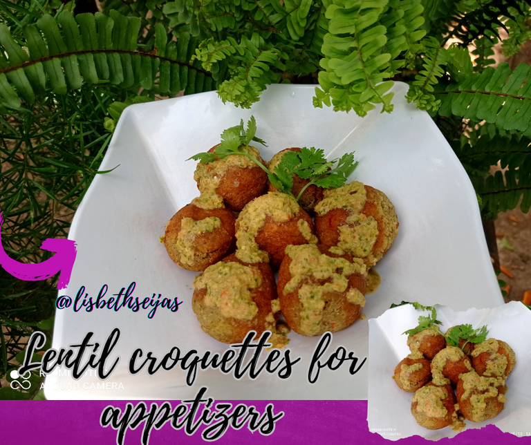Lentil croquettes for appetizers // Esp/ Eng