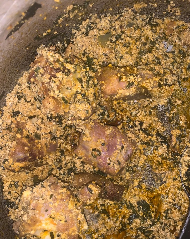 egusi with goat meat