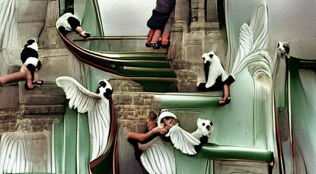 Cartier Bresson _ two angels sliding down bannisters in Grimsby.jpeg