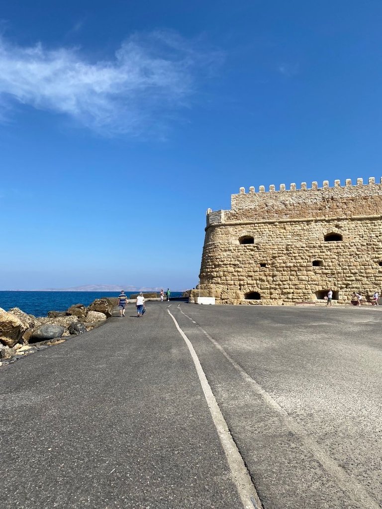 This is the view of the castle when you walk towards it from the road