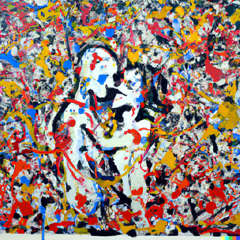 DALL·E 2023-01-22 22.44.19 - Paint in JACKSON POLLOCK  style _ man and woman in love.png