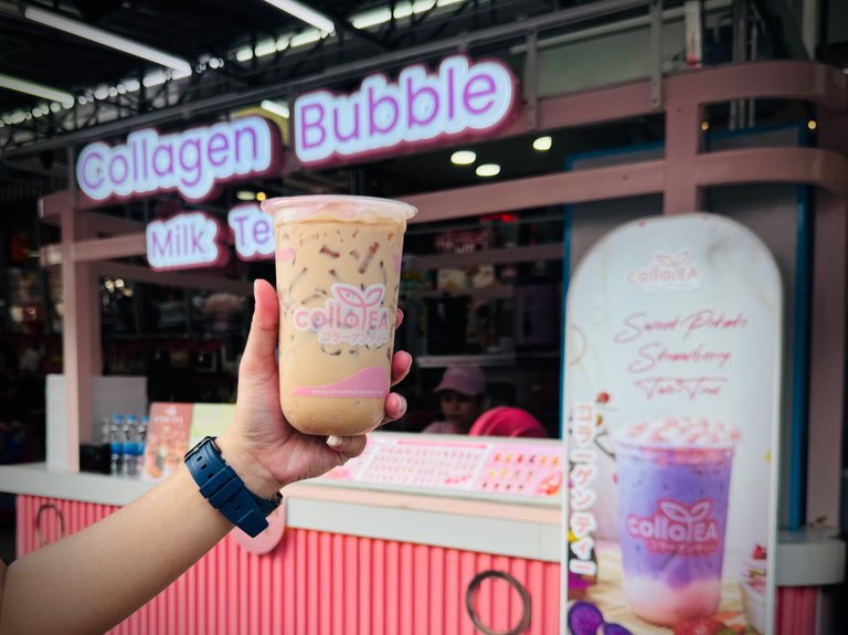 【甲米】🇹🇭 甲米镇喝胶原蛋白珍珠奶茶 Collagen Bubble Milk Tea in Krabi Town
