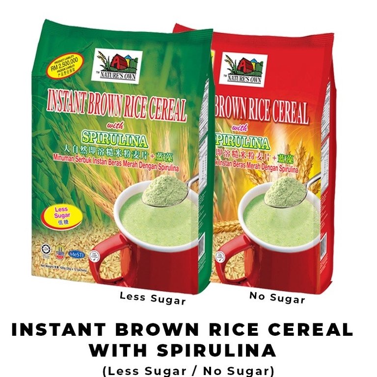 Instant Brown Rice with Spirulina