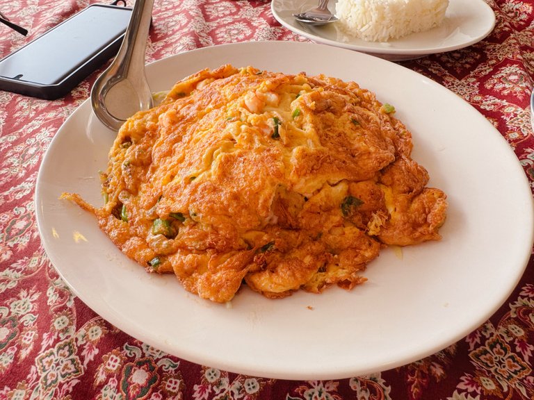 Thai Omelette with Shrimp
