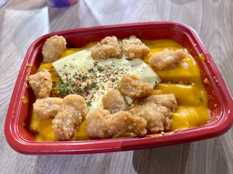 Nacho Cheese Popcorn Chicken Bento