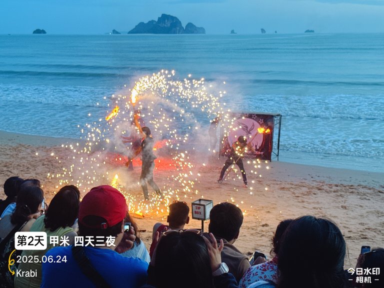 【甲米】🇹🇭 奥南海滩火舞秀 🔥 Fire Show 