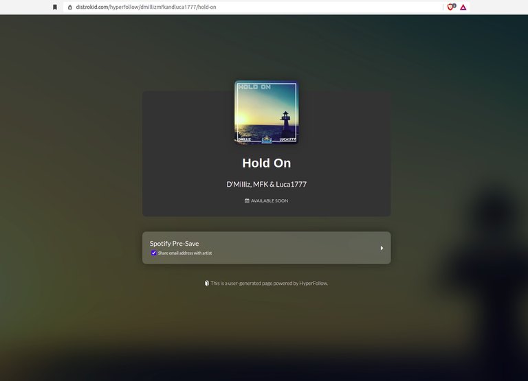 Hold On Presafe Spotify.jpg